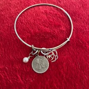 Initial K Silver Bracelet
